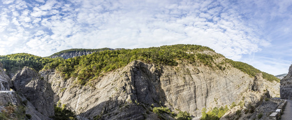canyon with river La blanche Torrent