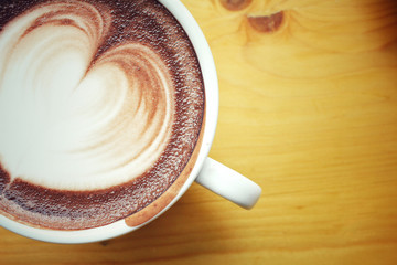 Heart of hot chocolate