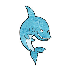 funny cartoon shark