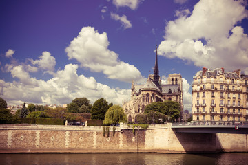 Notre Dam and the Seine river