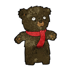 cartoon cute black bear