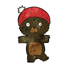 cartoon cute black bear