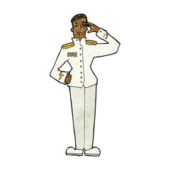 cartoon military man in dress uniform