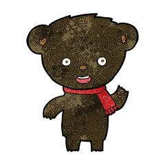 cartoon cute black bear