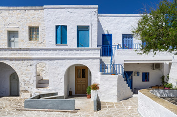 Fototapeta na wymiar Street in Kimolos island, Cyclades, Greece