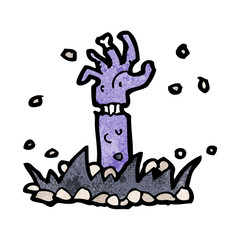 cartoon zombie arm