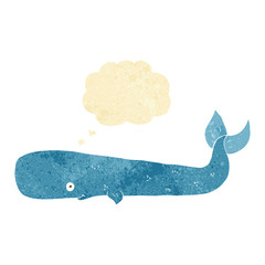 cartoon whale with thought bubble