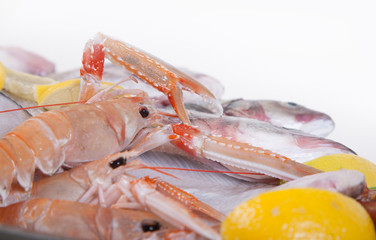 Seafood in Silver Restaurant Cloche