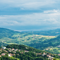Fototapeta na wymiar San Marino landscape.