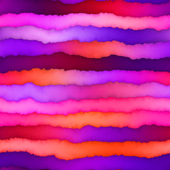 Watercolor Gradient Wavy Stripes Abstract Seamless Background