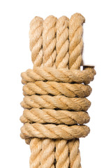 Rope isolated on the white background