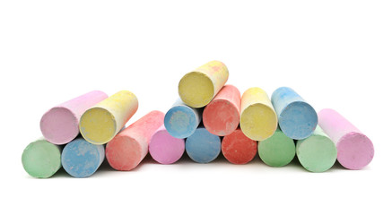 multicolored chalk