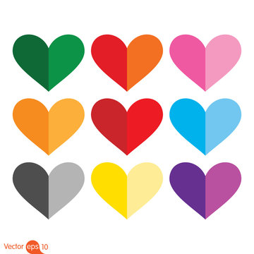 Colorful Heart. Vector