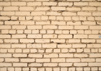 Obraz premium Texture of old yellow brick wall