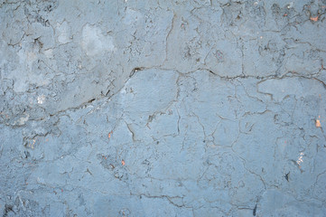 Texture of old wall covered with gray stucco