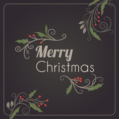 Christmas Postcard Ornament Decoration Background. Vector Illustration. Merry Christmas Greetings