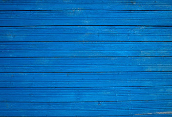 Texture of old blue fence