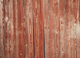 Texture of old red fence