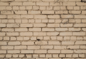 Obraz premium Texture of old yellow brick wall