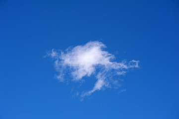 Texture of blue sky with  clouds