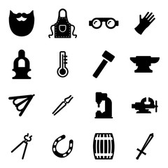 Obraz premium Blacksmith Icons 
