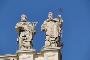 Fototapeta na wymiar Detail of Papal Archbasilica of St. John Lateran in Rome