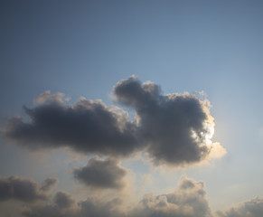Sky with clouds