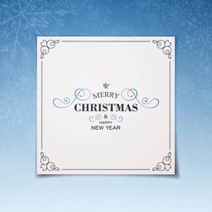 Vector Illustration of a Decorative Christmas Background