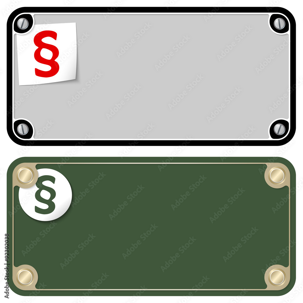 Poster vector frames for your text with screws and paragraph