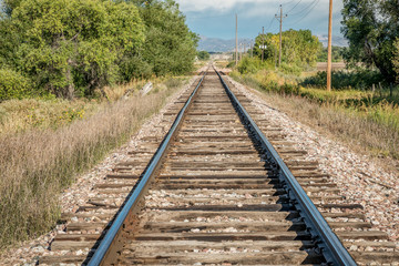 Fototapeta premium railroad tracks in Colorado