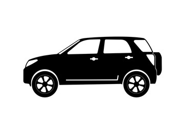 SUV on a white background