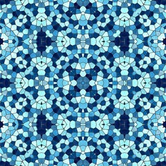 Kaleidoscope mosaic seamless background or texture
