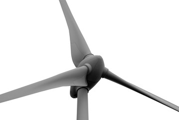   Wind turbine on white background © martinlisner