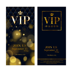 VIP invitation cards premium design templates. - obrazy, fototapety, plakaty
