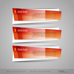 Modern Glossy Vector Banners