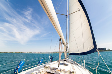 Yatch sail and desk