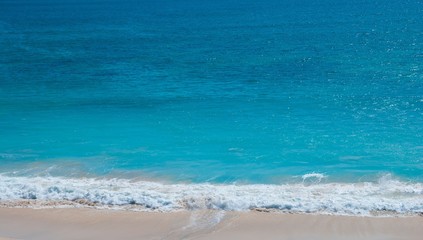 The waves at Dreamland beach. The Bukit Peninsula, Bali, Indonesia.