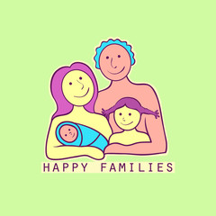 Family label and emblem