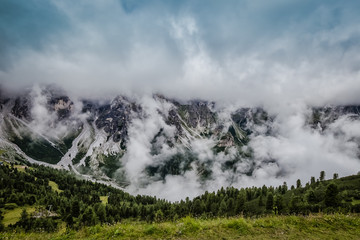 Cloudy Stubaital in Austria
