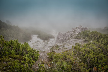 Cloudy Stubaital in Austria