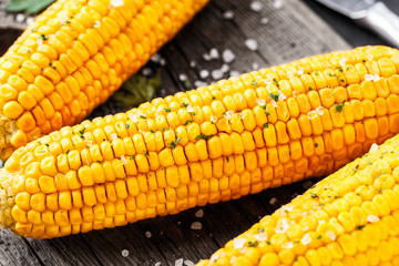 Delicious grilled corn