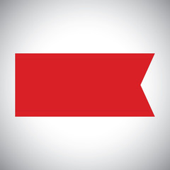 Red ribbon banner