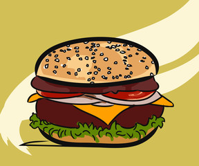 Hamburger, burger