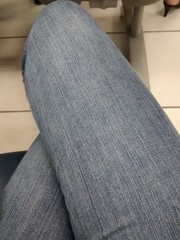 Pernas com jeans