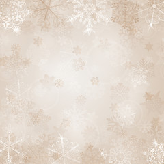 Christmas background with snowflakes