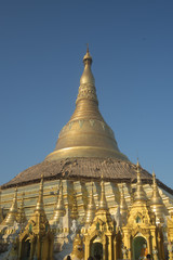 Naklejka premium ASIA MYANMAR YANGON SHWEDAGON PAGODA