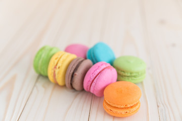 colorful macaroons
