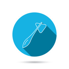 Reflex hammer icon. Doctor medical equipment.
