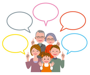家族　吹き出し