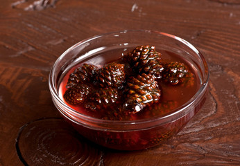 Confiture from fir cones
